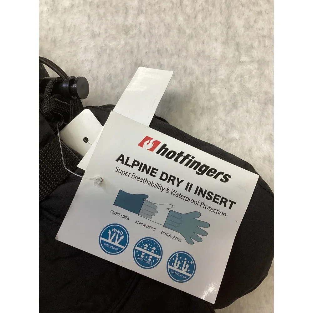 Hotfingers Rip-N-Go Junior Mitten Black Alpine Dry II Waterproof Youth XL 11-12
